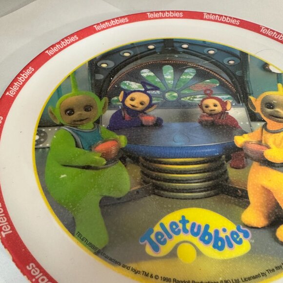 Teletubbies Plate 8 Inch 1998 Zak Plastic Kids Child Dish RARE - Picture 5 of 8